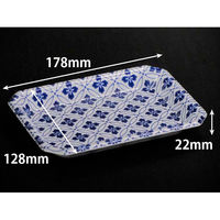 温惣菜・軽食トレー YJ-18-13C さな青　2000枚(50枚×40) FLGX191　リスパック（直送品）