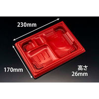 弁当容器 バイオ晴箱膳 10-1B RBS　600枚(50枚×12) RHHP202　リスパック（直送品）