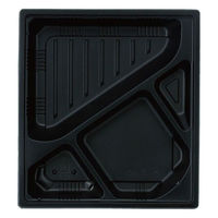 アヅミ産業 弁当容器 T-65 本体 黒 900枚(50枚×18) T65-MBK-1 1ケース(900枚入(50枚×18袋))（直送品）