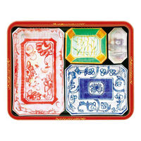 アヅミ産業 弁当容器　T-80-60-F(赤絵)　800枚(50枚×16) T80-60M-FA（直送品）