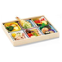 アヅミ産業 弁当容器 W-110 かぶせ蓋セット(T110-D) 42枚(7枚×6) W-A003 1ケース(42枚入(7枚×6袋))（直送品）