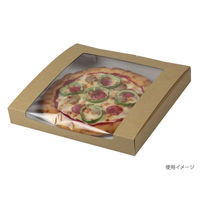 ヤマニパッケージ ピザ箱 10-371 ミエルピザ箱 10インチ クラフト　200枚(50枚×4) 10-371B（直送品）