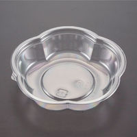 青葉紙業 惣菜容器 フラワー 120 本体 透明 1600枚(50枚×32) 230016 1ケース(1600枚入(50枚×32袋))（直送品）