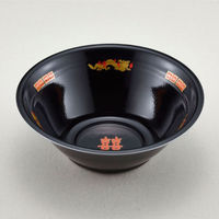 青葉紙業 麺容器 ラーメン 大(本体)黒龍(600) 600枚(50枚×12) 221752 1ケース(600枚入(50枚×12袋))（直送品）