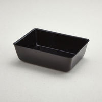 青葉紙業 弁当容器 BS-40 本体 くろ 700枚(50枚×14) 201583 1ケース(700枚入(50枚×14袋))（直送品）