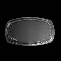 デンカポリマー カレー容器 Dランチ26-16T 蓋 600枚(50枚×12) 72083 1ケース(600枚入(50枚×12袋))（直送品）