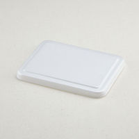 青葉紙業 弁当容器 B-4 蓋 白 700枚(50枚×14) 201601 1ケース(700枚入(50枚×14袋))（直送品）