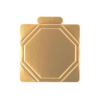 ヤマニパッケージ ケーキ箱 DE-200X デコ4.5号用 金台紙 200枚(1枚×200) 1ケース(200枚入)（直送品）