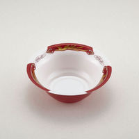 青葉紙業 麺容器　ラーメン 中浅(本体)耐熱鳳凰外赤　900枚(50枚×18) 221852（直送品）