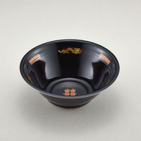 青葉紙業 麺容器 ラーメン 大(本体)黒龍 400枚(50枚×8) 221743 1ケース(400枚入(50枚×8袋))（直送品）