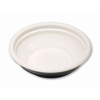 デンカポリマー スープ・麺容器 E-52浅本体 白2/黒 600枚(50枚×12) 38793 1ケース(600枚入(50枚（直送品）