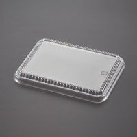 青葉紙業 弁当容器 B-4 蓋 透明 700枚(50枚×14) 201630 1ケース(700枚入(50枚×14袋))（直送品）