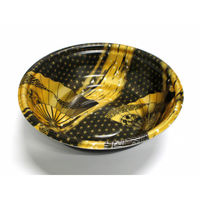 デンカポリマー スープ・麺容器 E-52浅本体 夢織黒金/黒 600枚(50枚×12) 38823 1ケース(600枚入(50枚×12袋))（直送品）