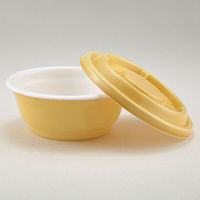 青葉紙業 麺容器 めん重 金茶セット 300枚(50枚×6) 220555 1ケース(300枚入(50枚×6袋))（直送品）