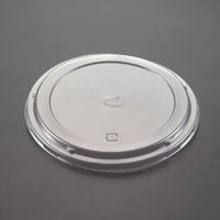 麺容器 ラーメン 小(蓋)透明U字孔付(1200) 1200枚(50枚×24) 221436 1ケース(1200枚入(50枚×24袋))（直送品）