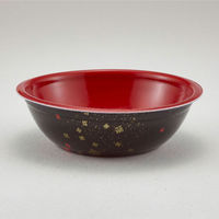 どんぶり容器 SD-170 耐熱黒まきえ内赤(800) 800枚(50枚×16) 205065 1ケース(800枚入(50枚×16袋))（直送品）