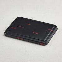 青葉紙業 弁当容器　B-4 蓋 うるし　700枚(50枚×14) 201603（直送品）