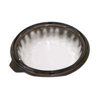 デンカポリマー 麺・スープ容器　TPライトボウル-195本体E 黒　1200枚(50枚×24) 46193（直送品）