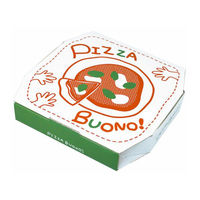 ヤマニパッケージ ピザ箱 12-170 ピザボノ柄10インチ 100枚(1枚×100) 1ケース(100枚入(50枚×2袋))（直送品）