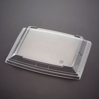 青葉紙業 刺身容器 ふなもりざら 109 蓋 透明 200枚(25枚×8) 238930 1ケース(200枚入(25枚×8袋))（直送品）