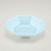青葉紙業 角丼容器 八角皿 中 本体 青磁 600枚(50枚×12) 224102 1ケース(600枚入(50枚×12袋))（直送品）