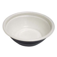 デンカポリマー スープ・麺容器 E-52本体 白2/黒 600枚(50枚×12) 42223 1ケース(600枚入(50枚×12袋))（直送品）