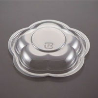 青葉紙業 惣菜容器 フラワー 140 蓋 透明 1200枚(50枚×24) 230030 1ケース(1200枚入(50枚×24袋))（直送品）