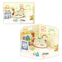 日本ホールマーク 赤ちゃん誕生お祝い グリーティングカード立体ＵＳ 木馬 822736 6枚（直送品）