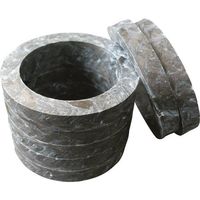 Matex 蒸気用低摺動汎用グランドパッキン リング成型品 内径35×外径51×高さ8mm 8515R-35-51-8 1セット(5個)（直送品）