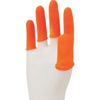 セーフラン 指サック(すべり止め付き) Lサイズ ラテックス オレンジ 500g(約480個) J2399-L 1袋(500g)（直送品）