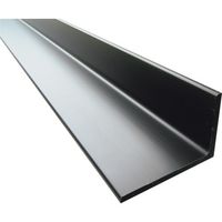 アルインコ アルミ不等辺アングル 15X20X1.5 ブラック 4m FA137K 1本 849-4204（直送品）