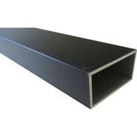 アルインコ アルミ角パイプ 100X50X1.8 ブラック 4m FB153K 1本 849-4570（直送品）