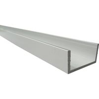 アルインコ アルミチャンネル 25X15X2.0 シルバー 4m FE106S 1本 849-4931（直送品）