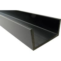 アルインコ アルミチャンネル 60X30X3.0 ブラック 4m FE110K 1本 849-4949（直送品）