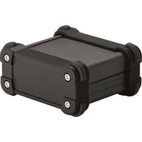 タカチ電機工業 タカチ コーナーガード付アルミケースIP65防水タイプ ブラック EXW7-4-6BB 1台 196-5167（直送品）