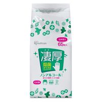 アイリスオーヤマ 除菌ができるウェットティッシュ凄厚 詰め替え用 ノンアルコール 日本製 WTT-65N 1個(65枚)