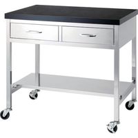 テラオカ アネックス メラミン天板作業台 YMWー220(両面引出付) 10-1703-62 1台 857-0540（直送品）