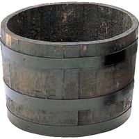 長谷川工業 ハセガワ ウイスキー樽プランター 椀型50 ナチュラル GB-5033N 1個 136-3955（直送品）