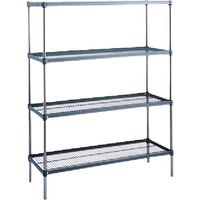 東京硝子器械 TGK シェルフPEC46×182×139 4段 223-58-52-61 1台 191-1664（直送品）