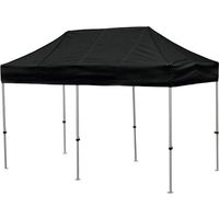 さくらコーポレーション さくら かんたんてんと 1.8m×3.6mスチール&アルミ複合フレーム 黒 KA/2W-BK 1台 338-2538（直送品）