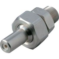 いけうち 自在形直進ノズル UT+CPシリーズ ステンレス鋼303製 ネジ1/4オス 1/4MUT+CP80S303 1個 153-7565（直送品）