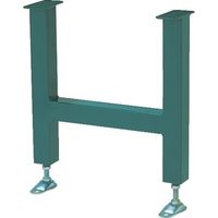 三鈴工機 三鈴 スチール製重荷重用固定脚 KH型支持脚 幅150 呼称高H450±45mm KH-1545 1台 127-0387（直送品）