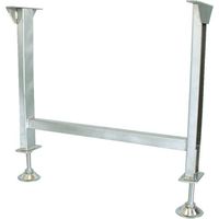 寺内製作所 TS SUS製2GU型立脚台 H450~550 2GU-SA38-600WX500H 1脚 859-6901（直送品）