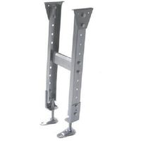 三鈴工機 三鈴 スチール製固定脚 KGM型支持脚 ミニパラ用 H650±45mm KGM-4565(MP09) 1台 127-0350（直送品）