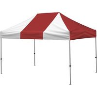 さくらコーポレーション さくら かんたんてんと 2.4m×3.6mスチール&アルミ複合フレーム 赤白 KA/4W-RW 1台（直送品）