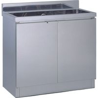 テラオカ 1ー66CS キャビネット式シンク1槽 SUS430 10-1110-12 1台 857-0519（直送品）