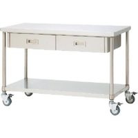 東京硝子器械 TGK 作業台WDBUー12075Uキャスター付 561-57-14-61 1台 184-6888（直送品）