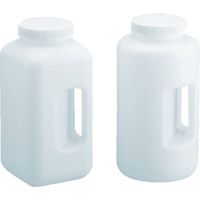 TARSONS ハンドル付広口瓶 HDPE製/蓋:PP製 4L(丸型) 583357 1個 136-6700（直送品）