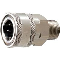 スーパー工業 ワンタッチカプラー SUS メス×オスネジ 3/8 04000067D 1個 134-3104（直送品）
