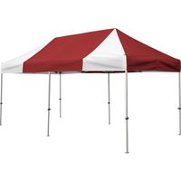 さくらコーポレーション さくら かんたんてんと 2.4m×4.8mスチール&アルミ複合フレーム 赤白 KA/5W-RW 1台（直送品）